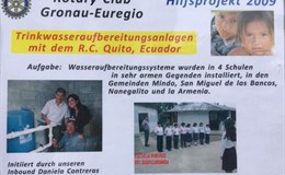 Trinkwasseraufbereitung für 4 ländliche Schulen in Ecuador (2009)